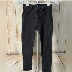Gap Girls Black Wash Skinny Jeans Stretch Jeggings Ankle, Sz 12​